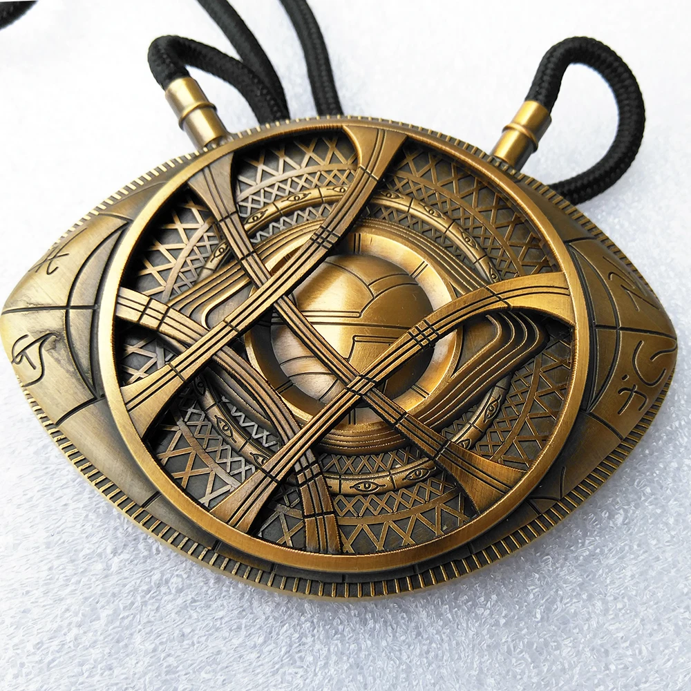 1:1 высокое качество Doctor Strange ожерелье агамотто амулет Античная бронзовая