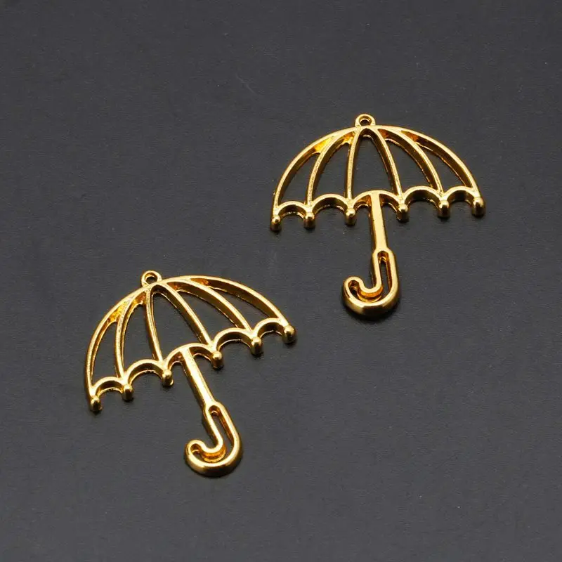 5 шт Золотой зонтик рамка из смолы открытые оправы пустая подвеска изготовление