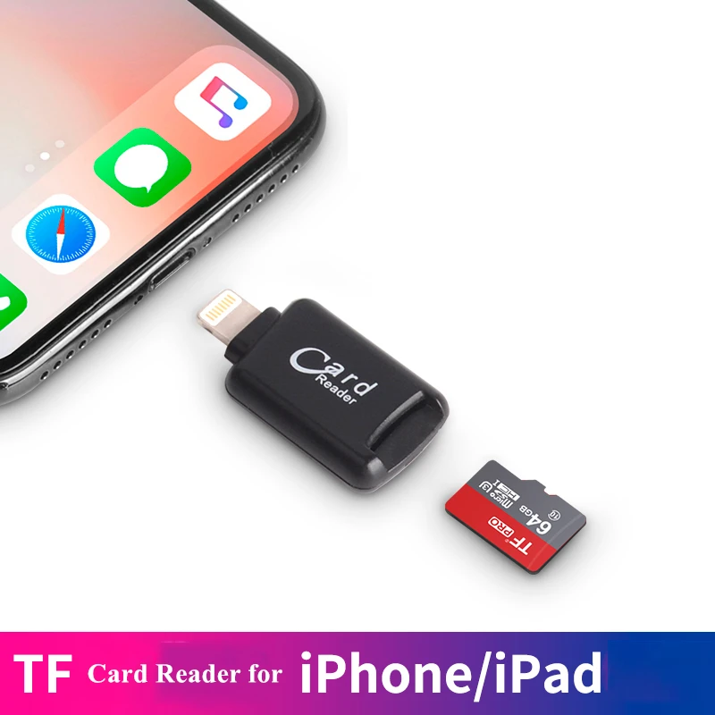 BRU картридер для айфона картридер Tf кардридер для Iphone Ipad Ipod мини Lightning кардридер внешняя Micro Tf Память для Ios 8 и выше