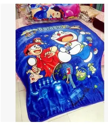 doraemon 1 шт., мягкое плюшевое одеяло из кораллового флиса с героями мультфильмов, Стич Дораэмон, простыня для кровати, Романтичный подарок, детская кровать для сна, игрушка для девочки - Цвет: doraemon