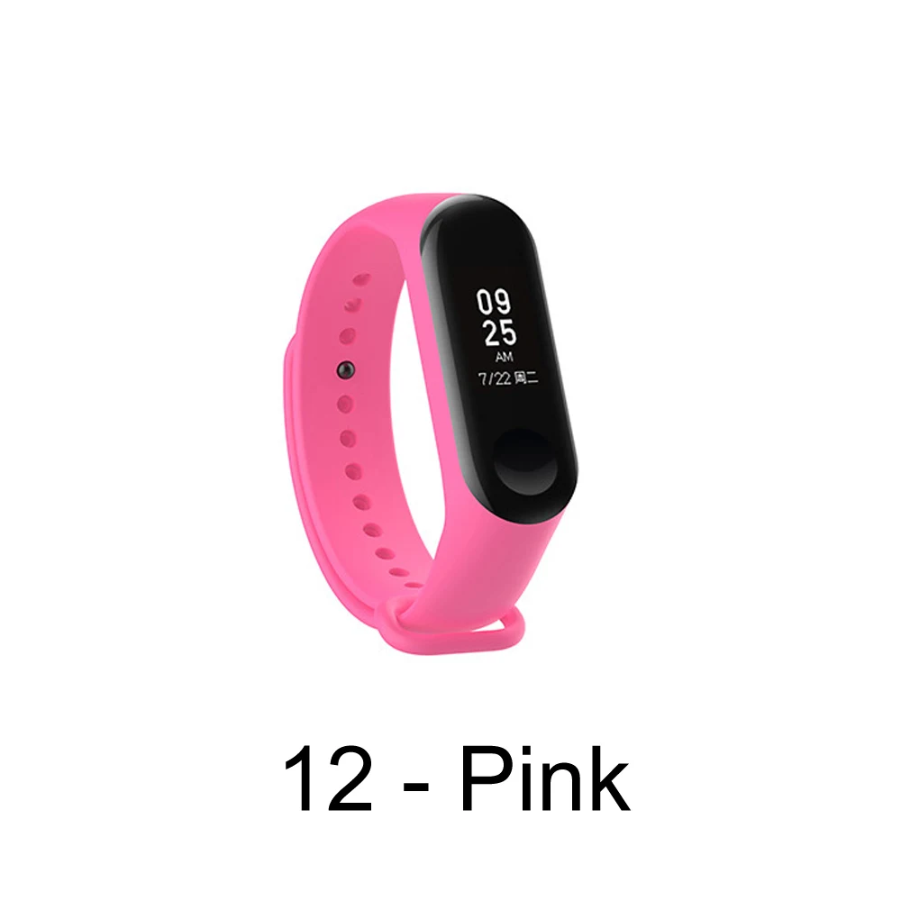 Ремешок для Xiaomi Mi Band 4 ремешок Смарт-аксессуары браслет для Xiaomi Mi band 4 ремешок Смарт-браслет Mi Band 3 Браслет 13 цветов