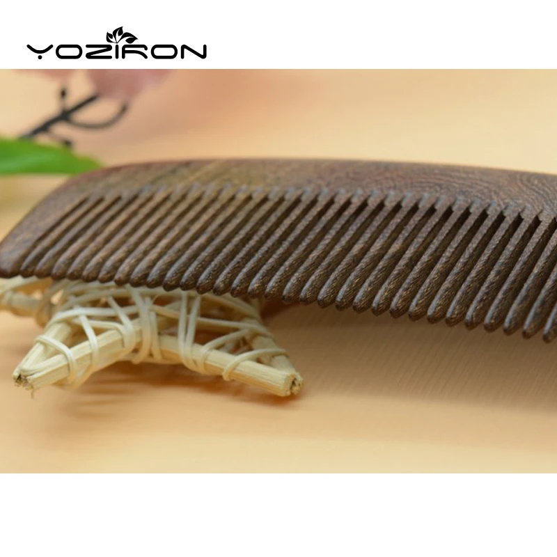 YOZIRON 1 шт. натуральный уход за здоровьем Черное золото сандаловое дерево расческа