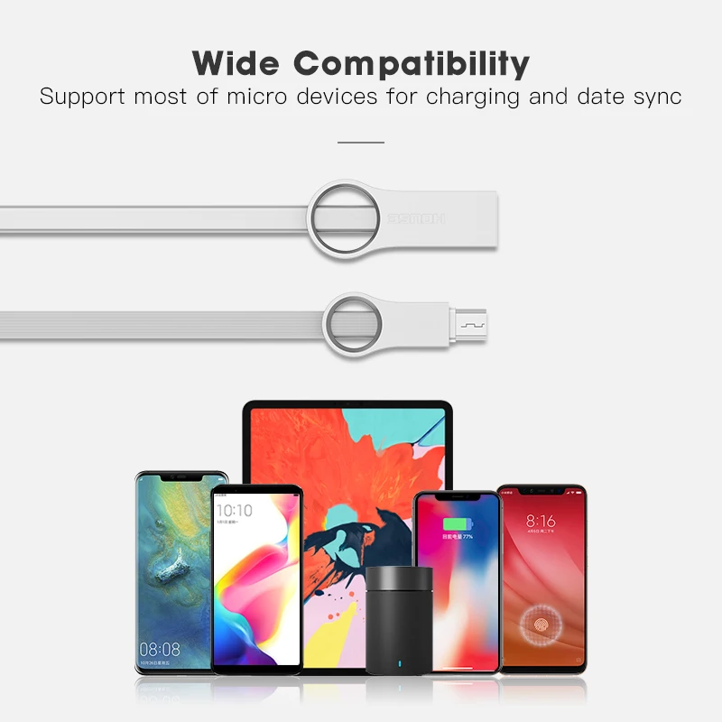 WST кабель передачи данных для быстрой зарядки Micro USB для samsung Xiaomi LG huawei Android телефон USB короткий длинный шнур зарядного устройства 1 м дизайн