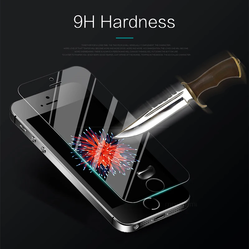 Устойчивое к царапинам Премиум Закаленное стекло пленка для iphone5s 4 0 дюймов 9H 2.5D