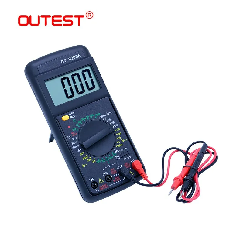 Цифровой мультиметр OUTEST DT 9205A амперметр мультитестер профессиональный