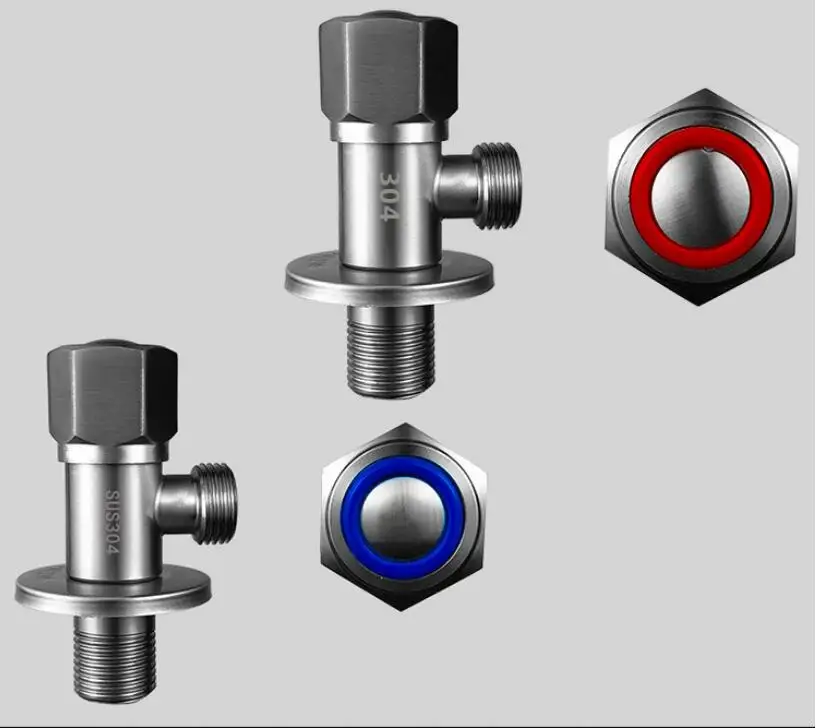 SUS304 медный сердечник клапана из нержавеющей стали треугольный клапан