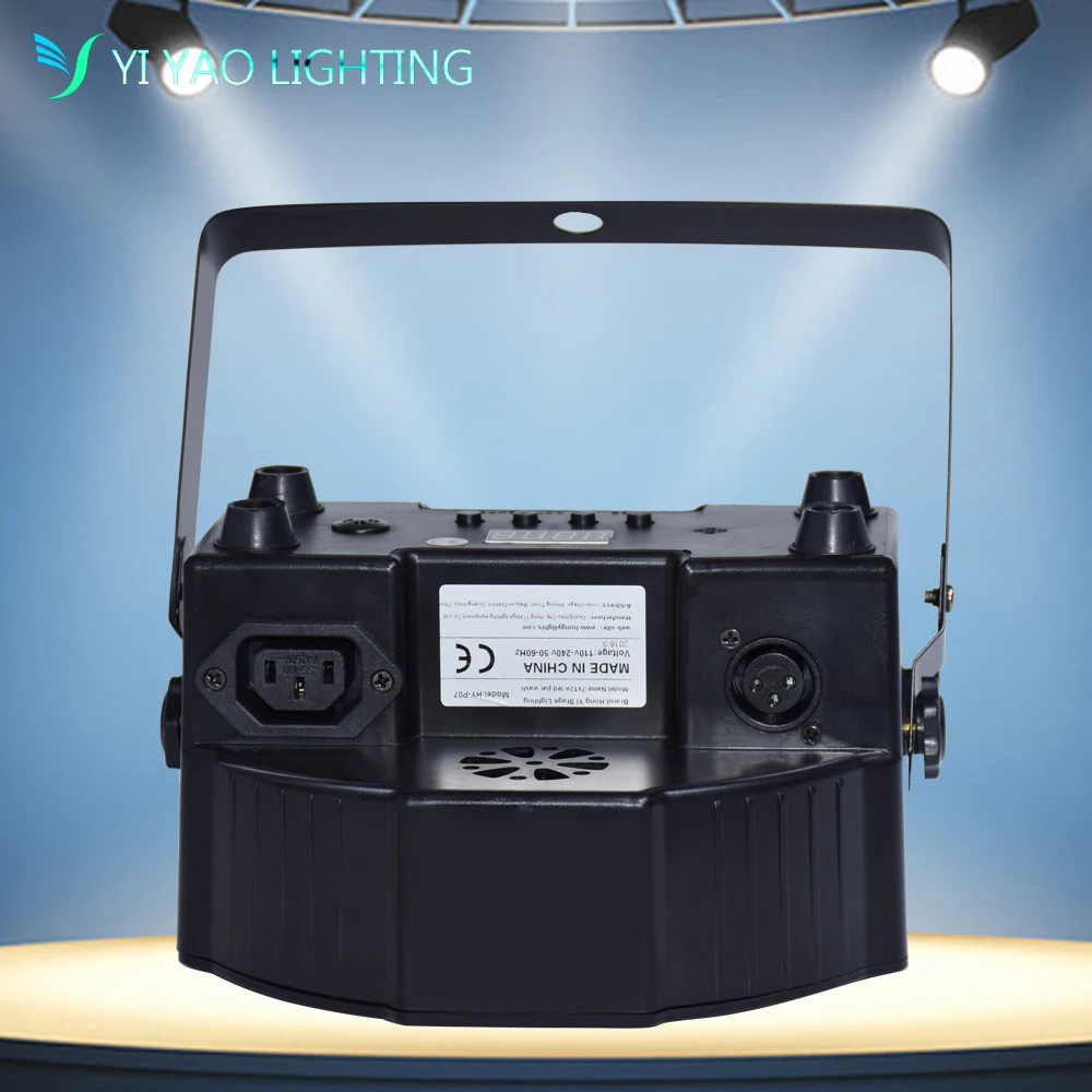 Яркий плоский светодиодный прожектор Par 7X12W RGBW с DMX512 4 в 1 сценический эффект