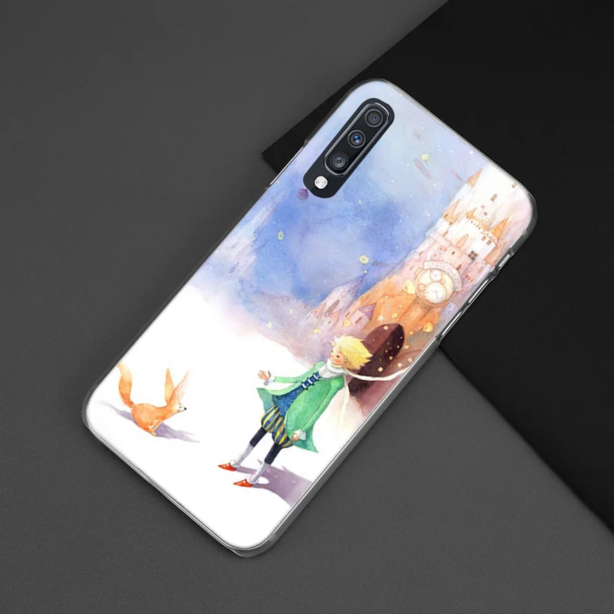 С принтом «Маленький принц», чехол для samsung Galaxy A50 A70 A20e A40 A30 A20 A10 A8 A6 плюс A9 A7 жесткий прозрачный чехол для телефона чехол Capa
