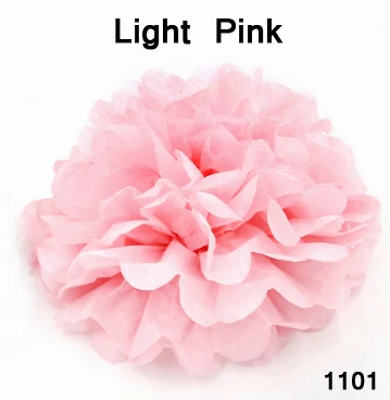 light pink 9 шт./лот 6' 8'10'inch Нью-Йорк(15/20/25 см) декоративные ткани Бумага акриловыми помпонами, смесь розового Цвет Цветочные шары помпоном вечерние дома Свадебные украшения - Цвет: light pink
