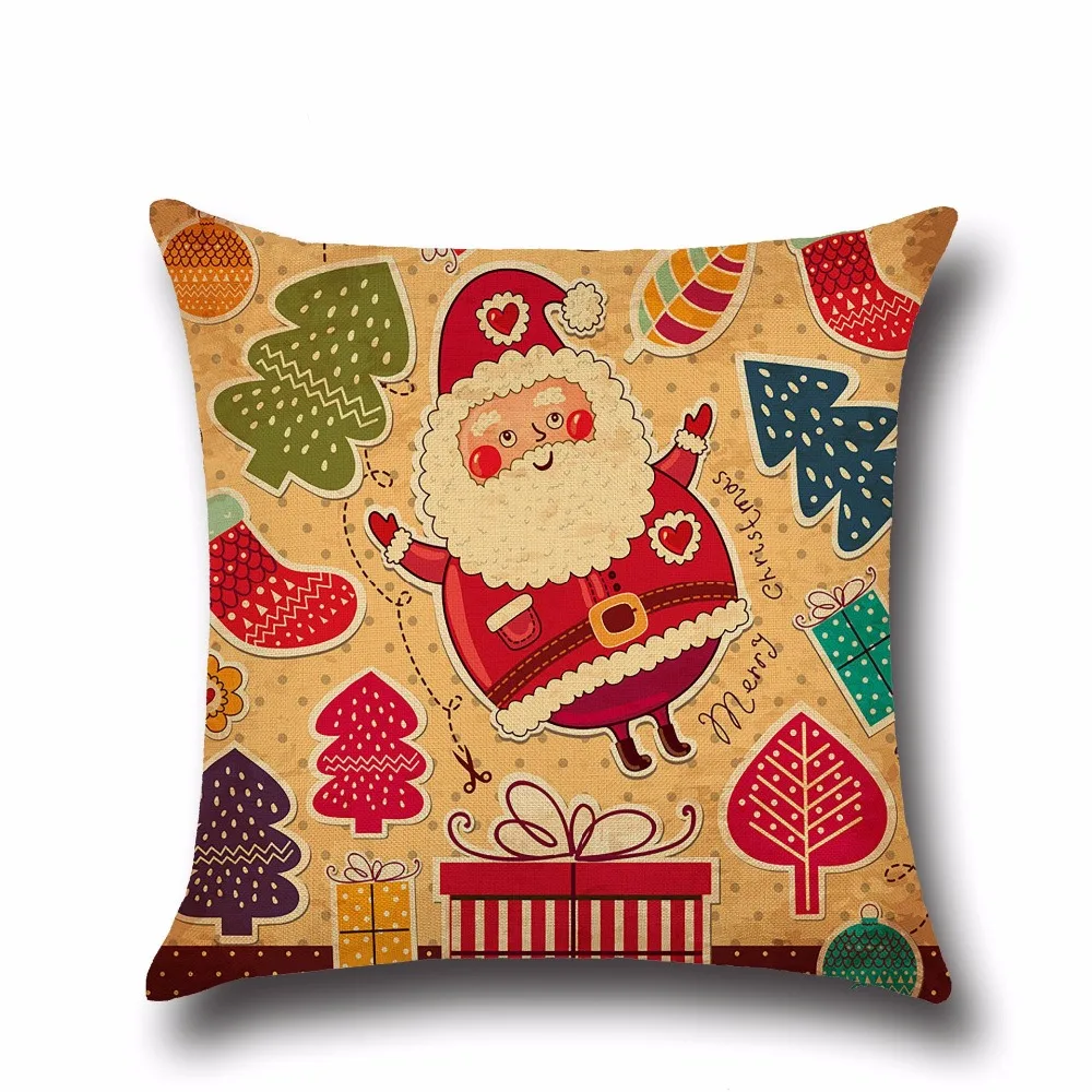 45x45 см с Рождеством Христовым Home Decor Чехлы Рождество Наволочка подарки дерево