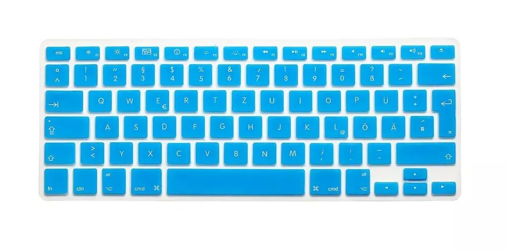 Для Mac Book 13 15 Qwertz кожаные чехлы для ноутбука европейские немецкие буквы клавиатуры протектор для Macbook Air Pro retina 1" 15" 17"