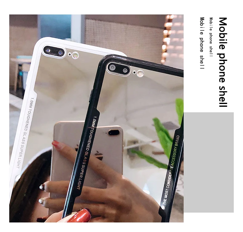 EVANKALX зеркальный чехол для iPhone X XR XSMAX мягкий полиуретановый край чехлы телефонов 6