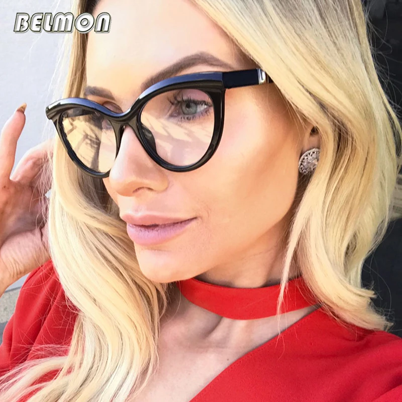 

Оправа для очков «кошачий глаз», женские оптические очки для компьютера, женские очки, прозрачные линзы, Armacao de RS484