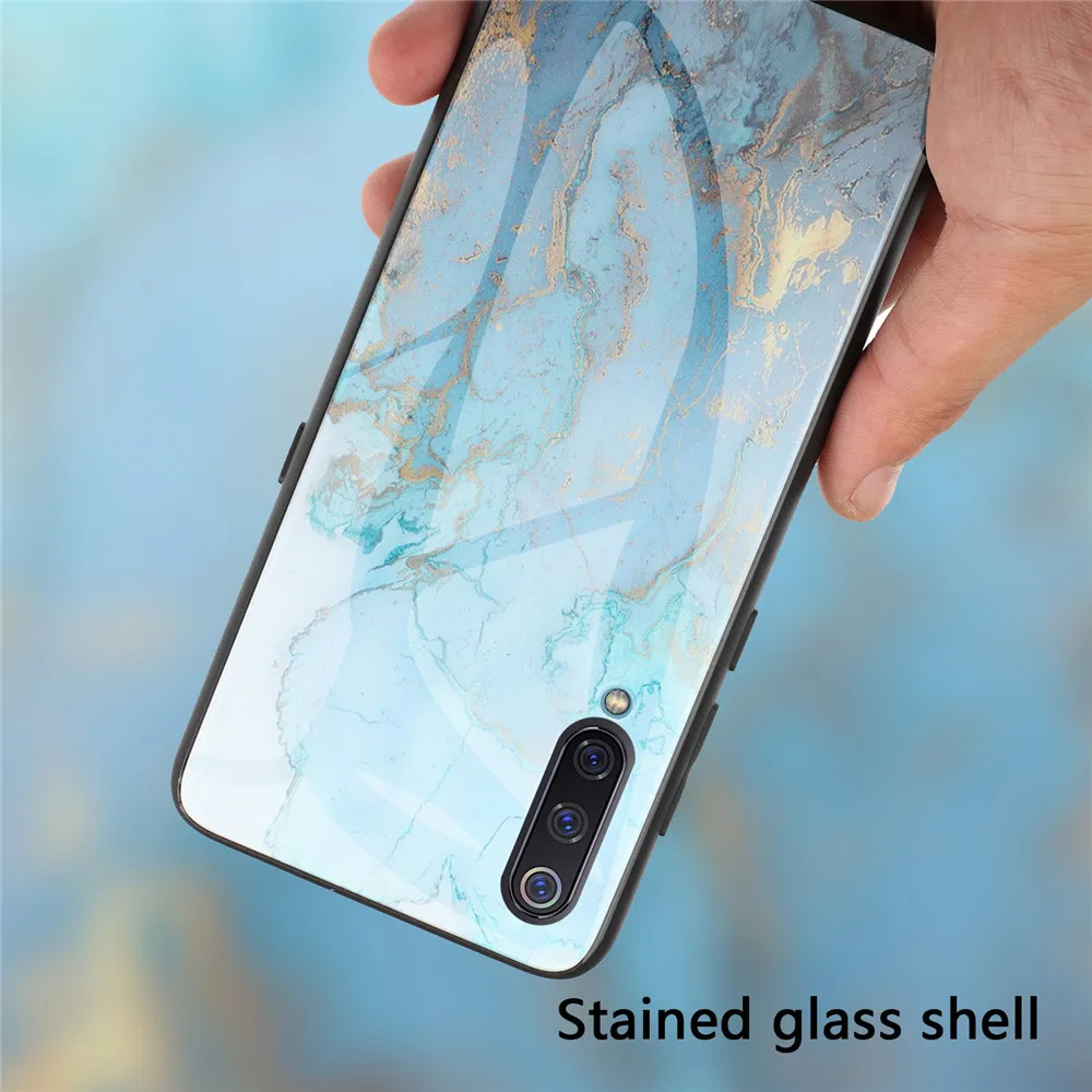 KISSCASE роскошный стеклянный мраморный чехол для Xiaomi Mi A1 винтажный градиентный Capinhas