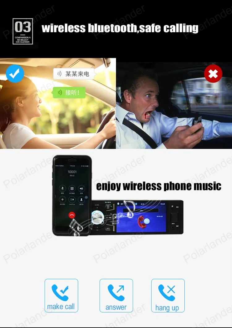Автомагнитола 4 дюйма с поддержкой Bluetooth/FM USB/SD AUX mp5 HD экран 1 din|Автомобильные