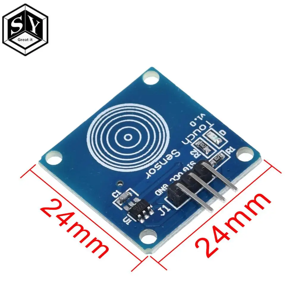 Цифровой сенсорный модуль TTP223B 1 шт. емкостный выключатель для Arduin blue/Мы являемся