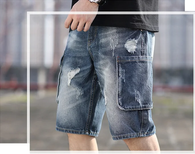 Best SellerDenim Shorts For SS2019 Summer New Collection Suitable Slim Fit Small Straight Male Trousers Denim | Мужская одежда