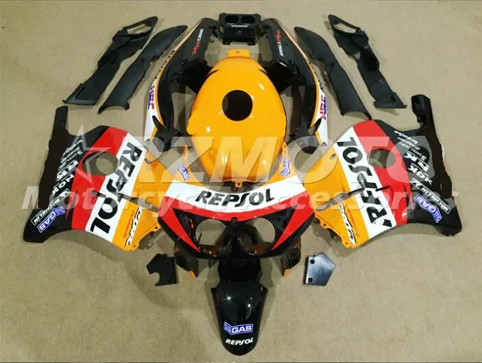 

ACE Комплекты НОВЫЙ ABS инъекций комплект обтекателей пригодный для HONDA CBR250R MC22 1990 1991 1992 1999 CBR250R MC22 90 99 желтый QQ79