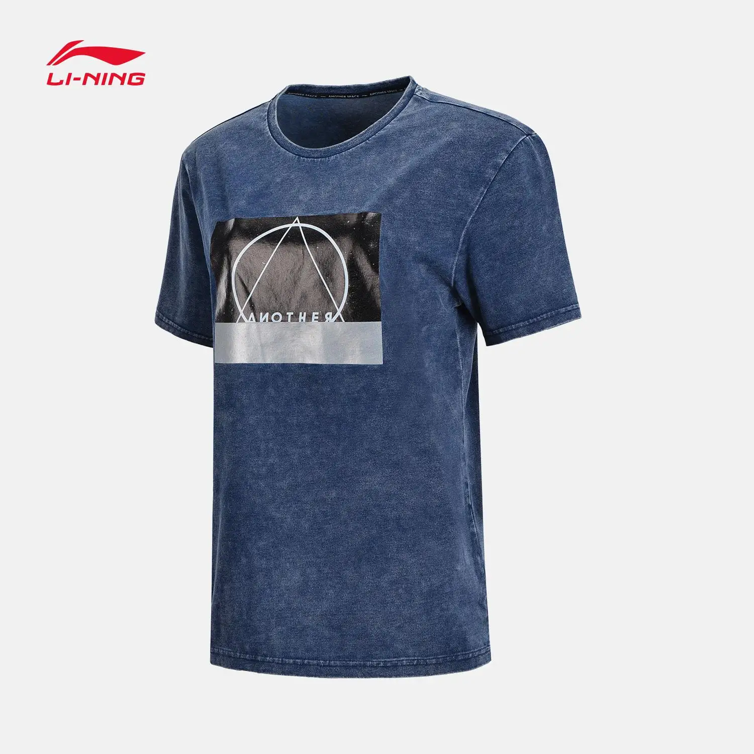 Li Ning футболка с коротким рукавом мужская новая спортивная серия спортивная рубашка мужская спортивная одежда AHSN147 CAMJ18 - Цвет: AHSN147 1H