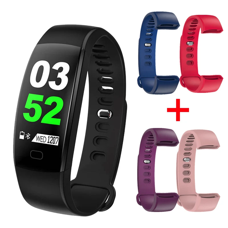 Multicolor Смарт-часы TORNTISC F64HR, IP68, водонепроницаемые, пульсометр, умный фитнес-браслет, кровяное давление, кислородный монитор, gps трекер активности - Цвет: Multicolor