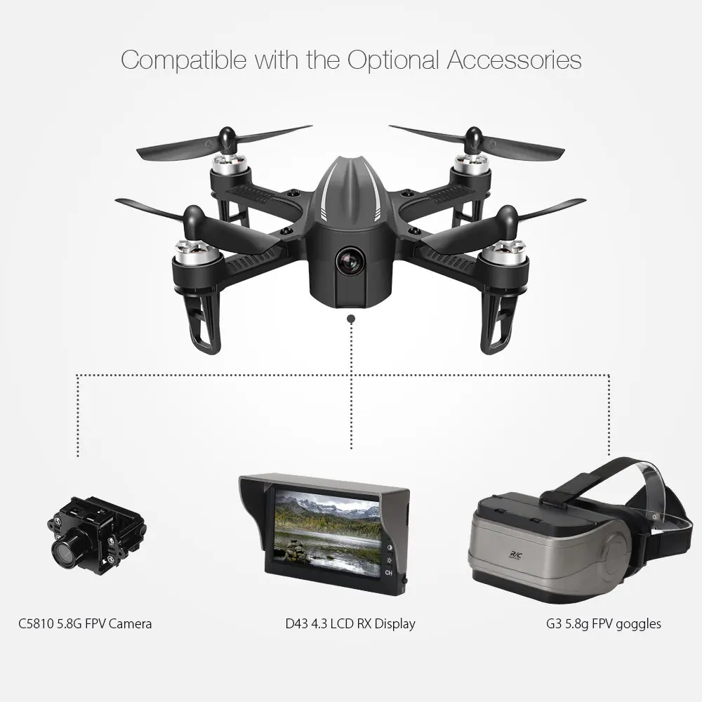 Eachine EX2mini бесщеточный 5,8G FPV камера с угловым режимом Acro режим RC Дрон Квадрокоптер RTF