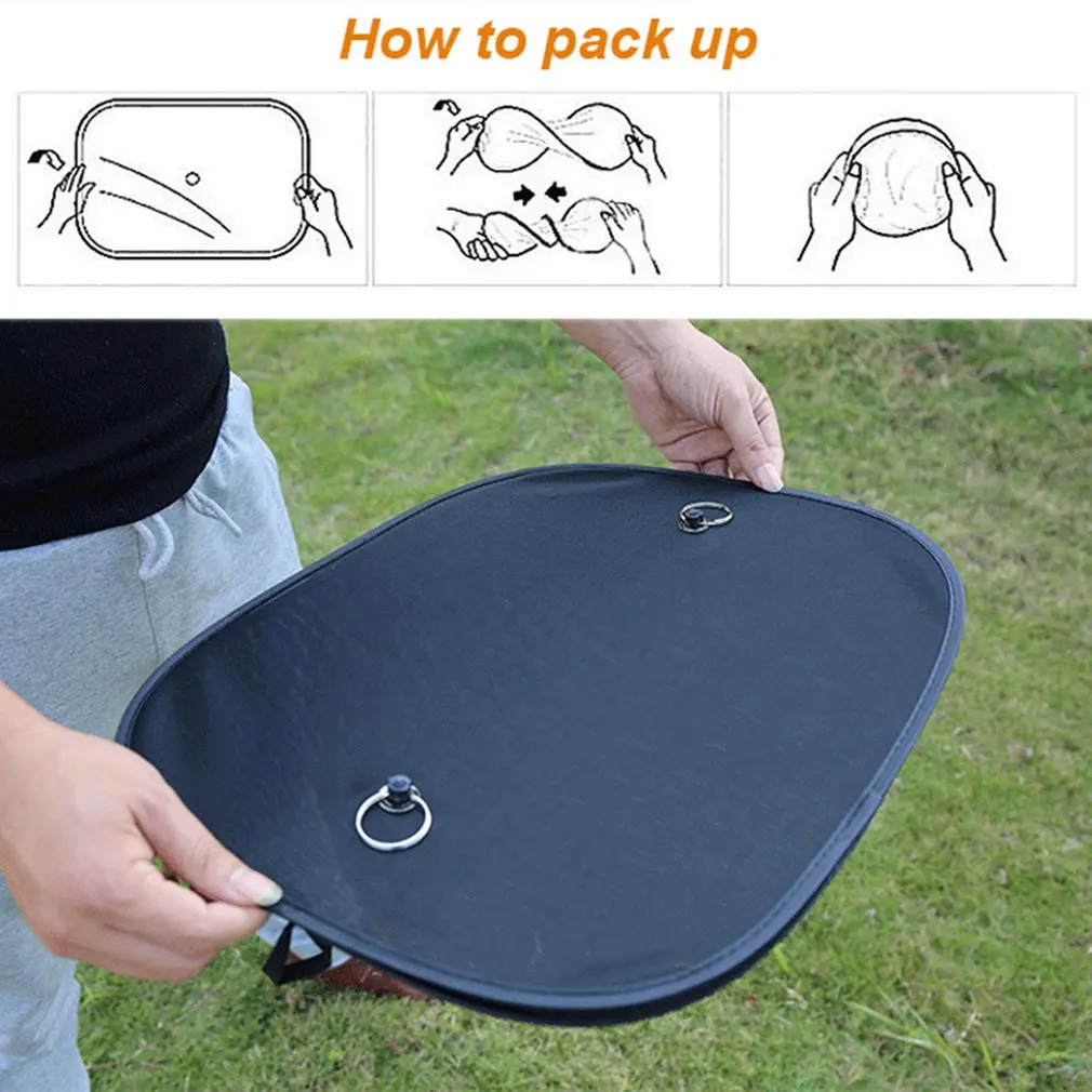 Высокое качество автомобильный солнцезащитный козырек боковой черный защита от