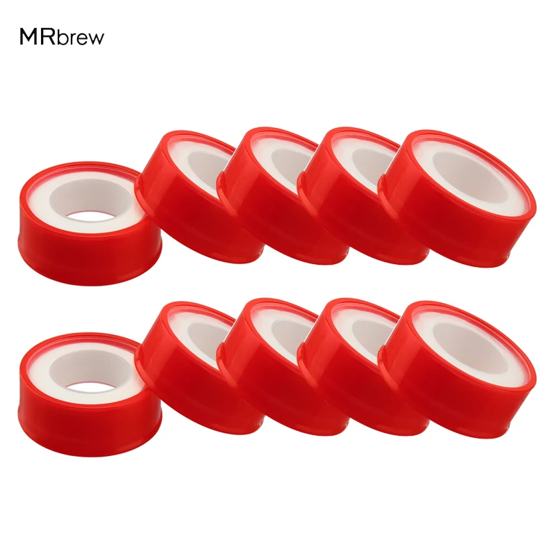 

10pcs/lot 16mm*12m Roll P.T.F.E Thread Seal Tape Water Pipe Thread Seal Plumbing Waterproof Pipe Sealing