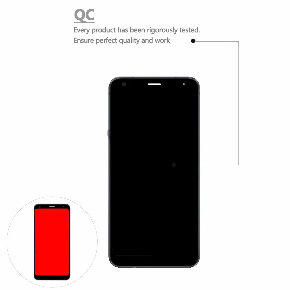 Высокое качество протестированный класс AAA для LG Q7 Plus Q610 ЖК-дисплей экран сенсорный дигитайзер сборка Замена