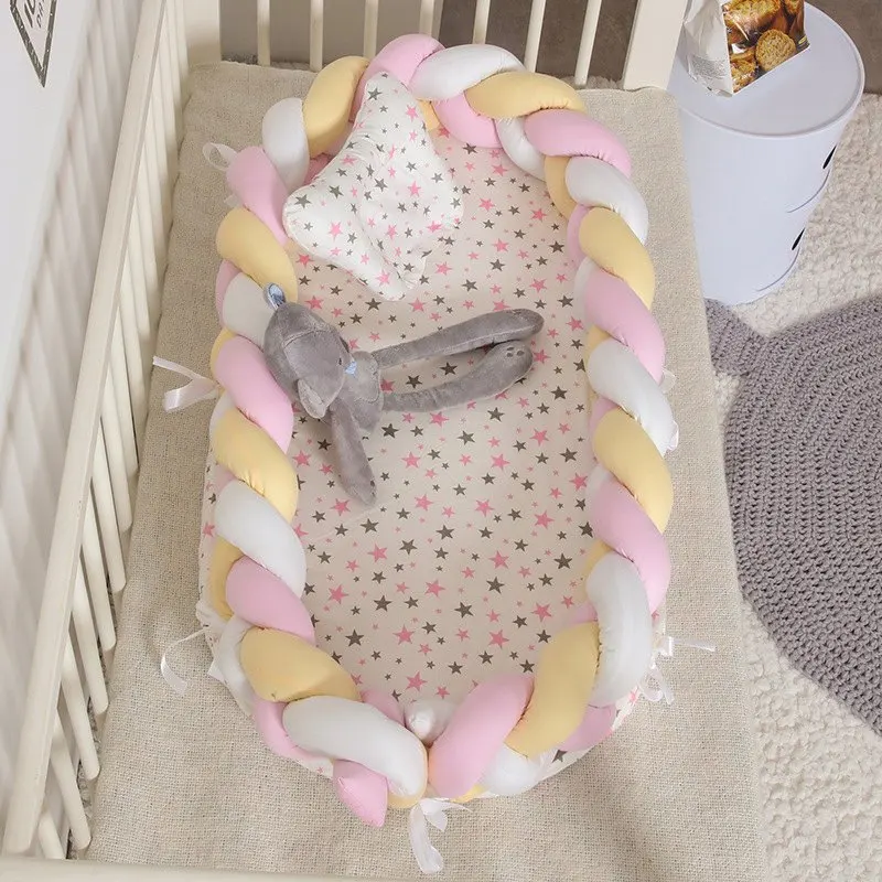 Style 10 Portabel Детские гнездо кровать для новорожденных детская кроватка, не замненная Детская мозаика удаляемый моющийся спальная кровать-экспонат бамперы - Цвет: Style 10