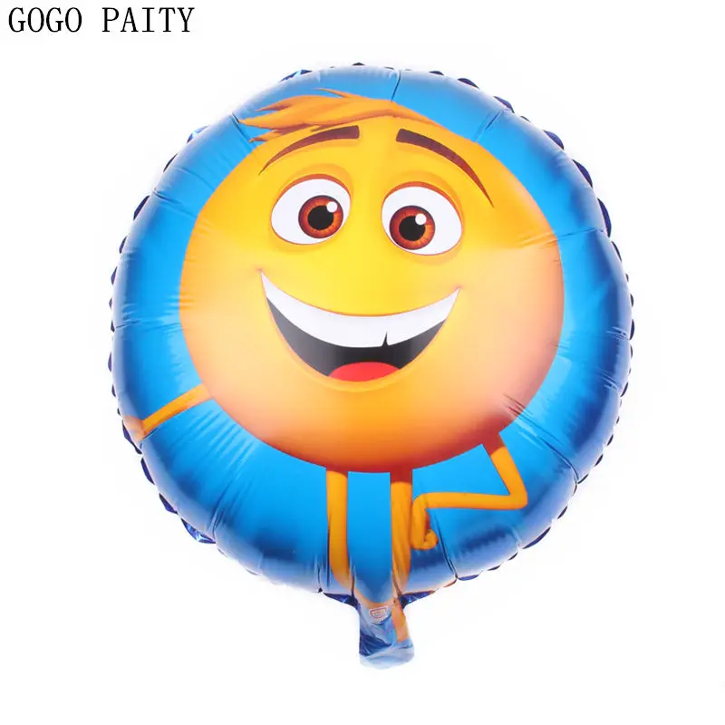 GOGO PAITY новинка 18 дюймов Круглый счастливый мальчик экспрессия алюминиевый шар