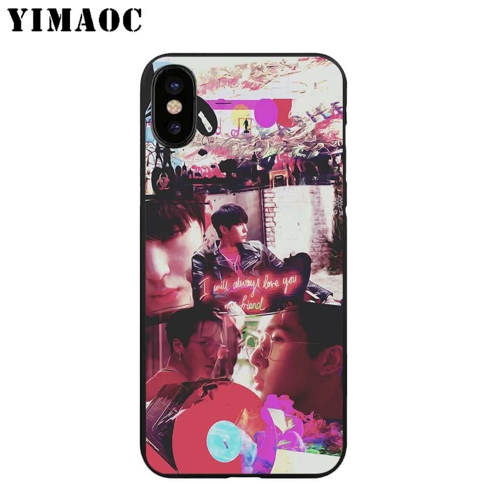 YIMAOC VIXX K поп-полосы Мягкий ТПУ Черный силиконовый чехол для iPhone X или 10 8 7 6 6S Plus 5 5S SE