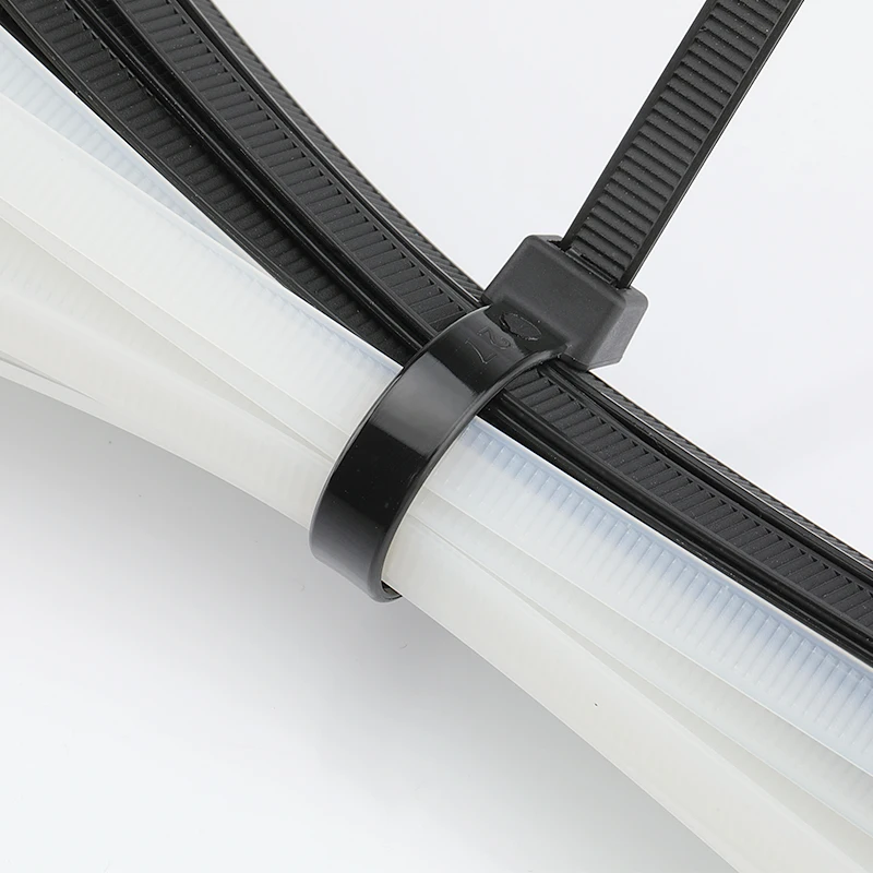 Factory Standard 350mm Zip Ties 250Pcs 5.2mm width Plastic Cable Tie SGS CE UL RoHS Certified wire fasteners nylon loop tie |