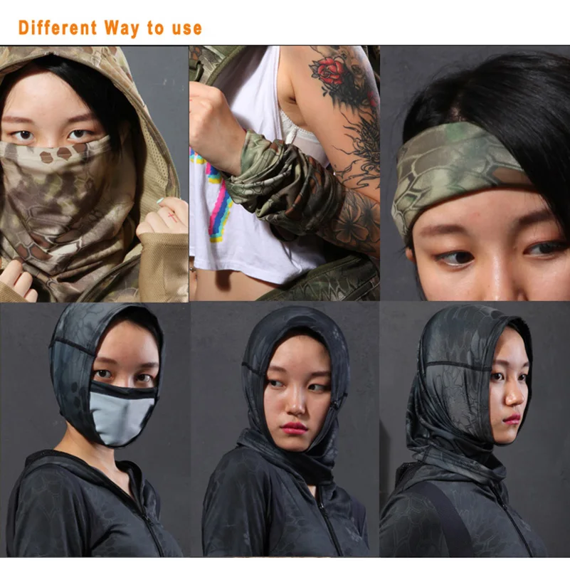 REEBOW Тактический Открытый камуфляж шеи теплее многофункциональный военный