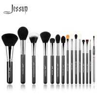 jessup pro 15pcs makeup brushes set blacksilver cosmetic make up powder foundation eyeshadow eyeliner lip brush tool beauty