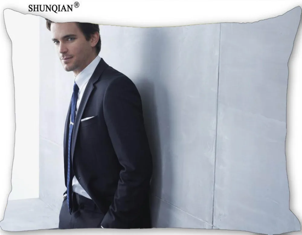 

Hot Matt Bomer Rectangle Pillowcase zipper Wedding Custom Pillow Case For Bedroom Pillow Cover(two sides) 17-12.29