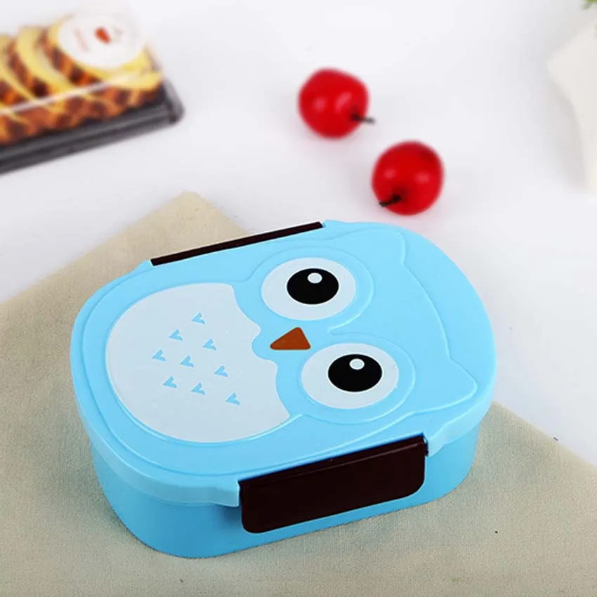 Сова микроволновая печь чаша бенто Ланч бокс с Ложка Вилка герметичный котелок
