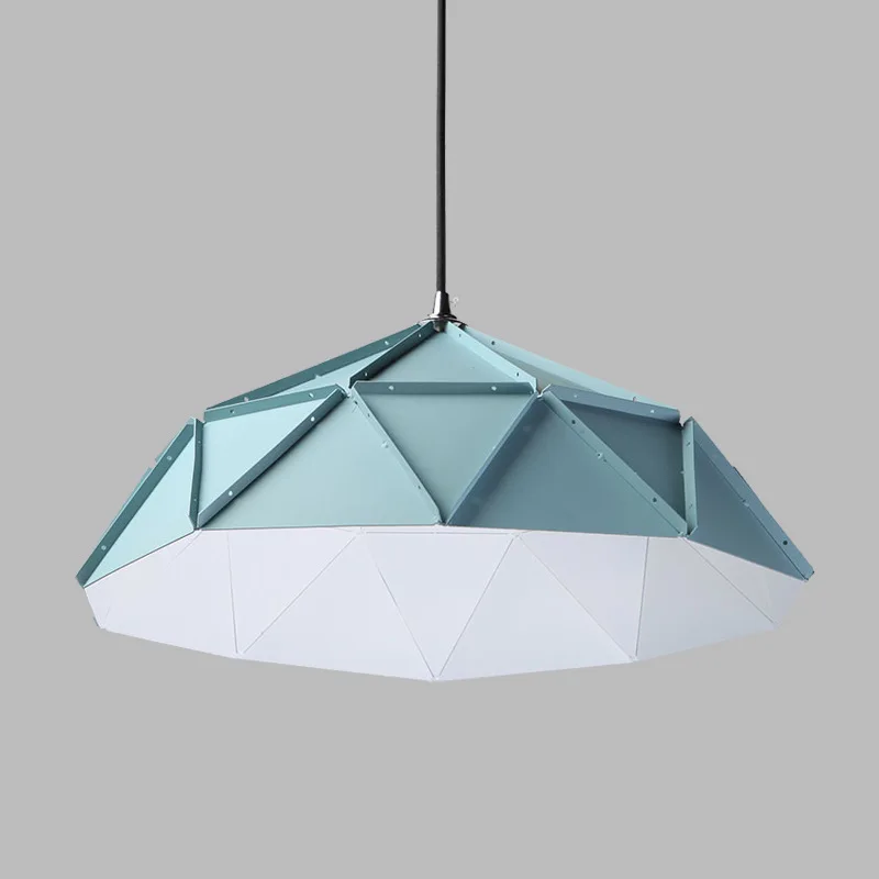 Loft American Country Warm Matt Blue Iron Pendant Light Clothing Shop Bar Sushi Decorative Hanging Lighting Lamp | Лампы и освещение