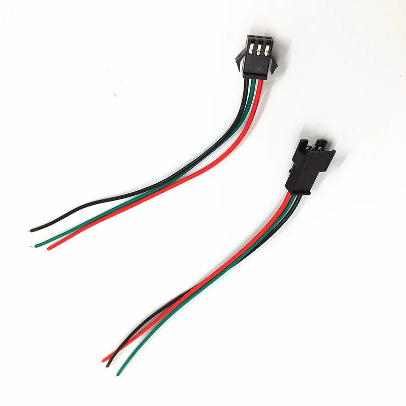 2 контактный 3 4 светодиодный разъем штекер/гнездо проводной кабель для