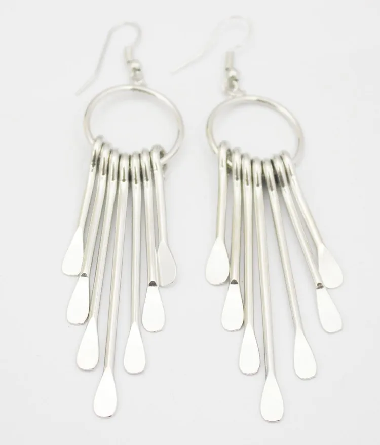 На заказ ваш дизайн ювелирные изделия падение серебряная Сережка кисточкой