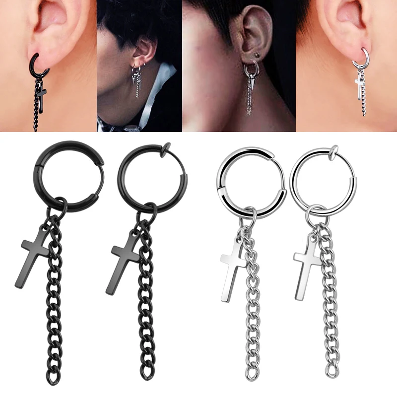 Серьги-кольца Sellsets из нержавеющей стали поддельные украшения для ушей в стиле