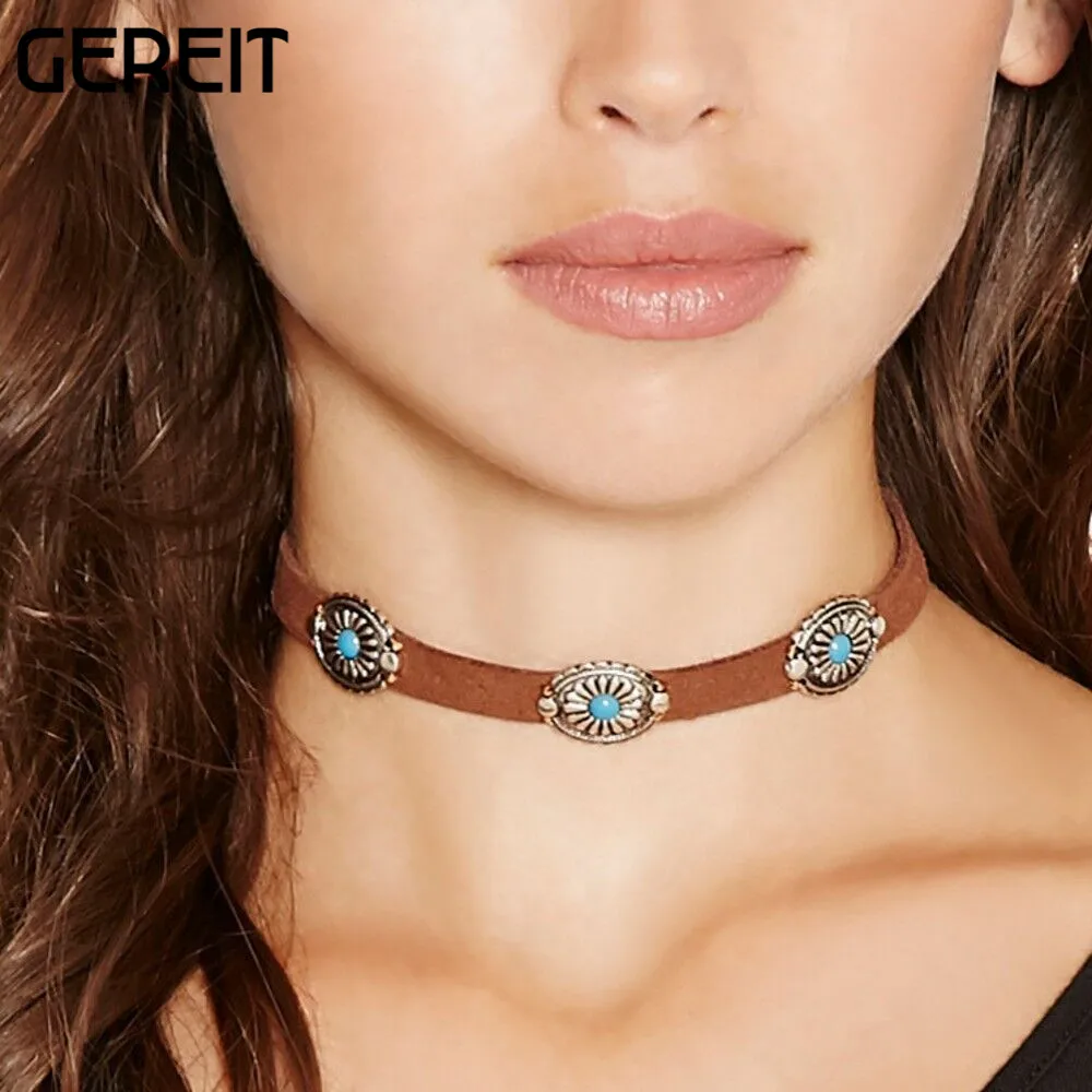 Collier Femme 2016 модные ювелирные изделия образец бархат коричневый короткий Чокер