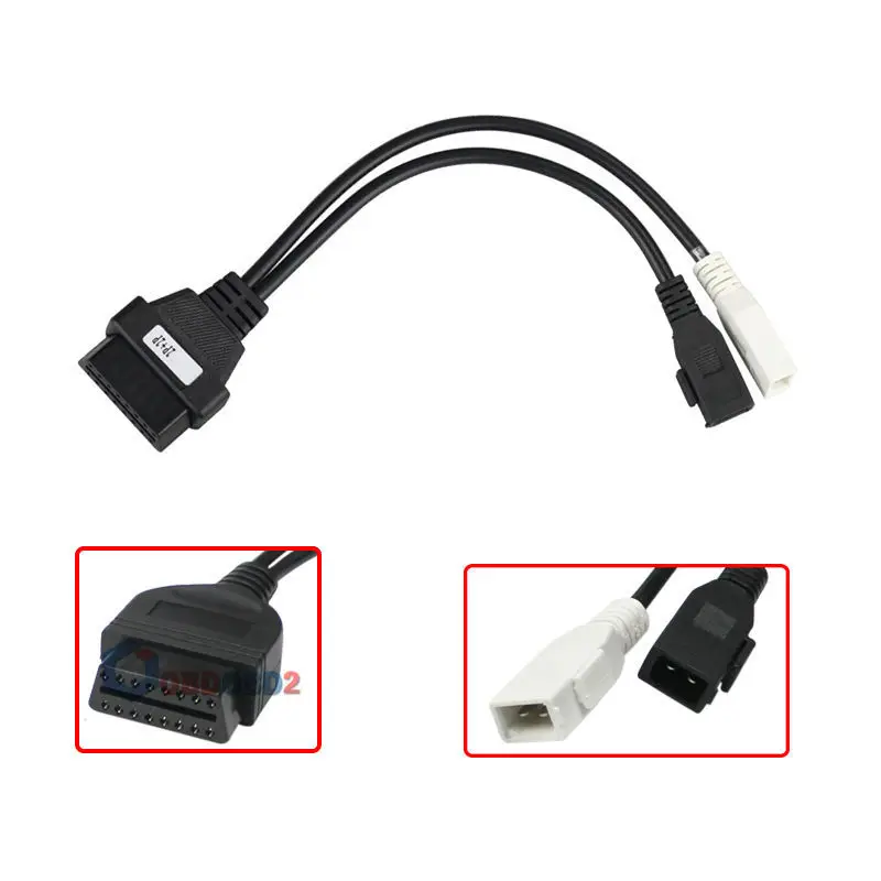 Диагностический кабель для Audi 2 P + 2x2 Pin 16 коннектор OBD2 OBDII 16pin VAG COM адаптер высокого
