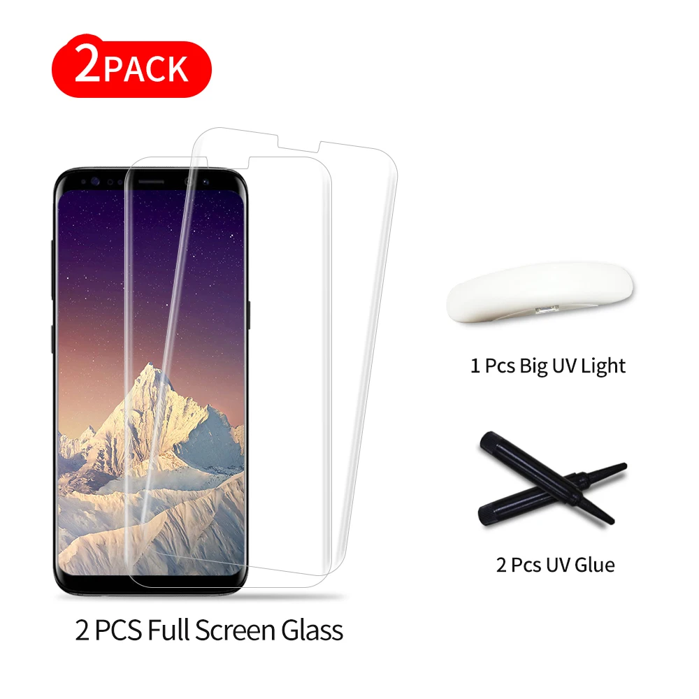 3d пленка на весь экран из закаленного стекла с жидким клеем для Samsung Galaxy