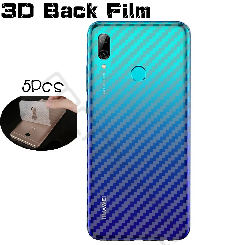 3D защитная задняя пленка из углеродного волокна для Huawei P Smart 2019 Enjoy 7S Honor 10 lite