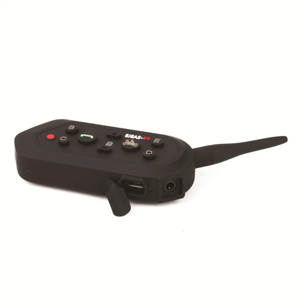 Ejeas E6 1200 м 6 всадников Bluetooth мотоциклетная домофон гарнитура для полуполного лица