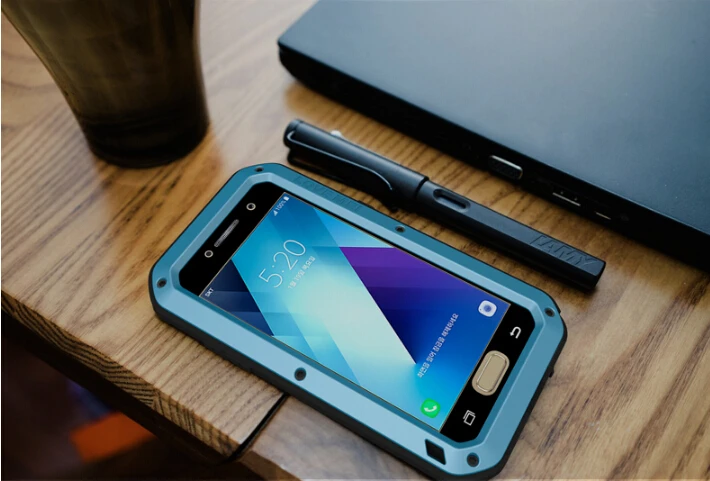 Металлический Алюминиевый Чехол LOVE MEI для Samsung Galaxy A3 2017 A5 мощная броня уличное и