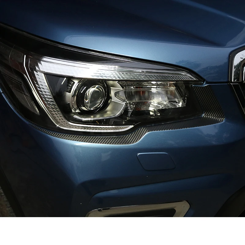 carbon fiber film Lsrtw2017 углеродное волокно ПВХ фар автомобиля планки стикер пленка для subaru forester - Название цвета: carbon fiber film