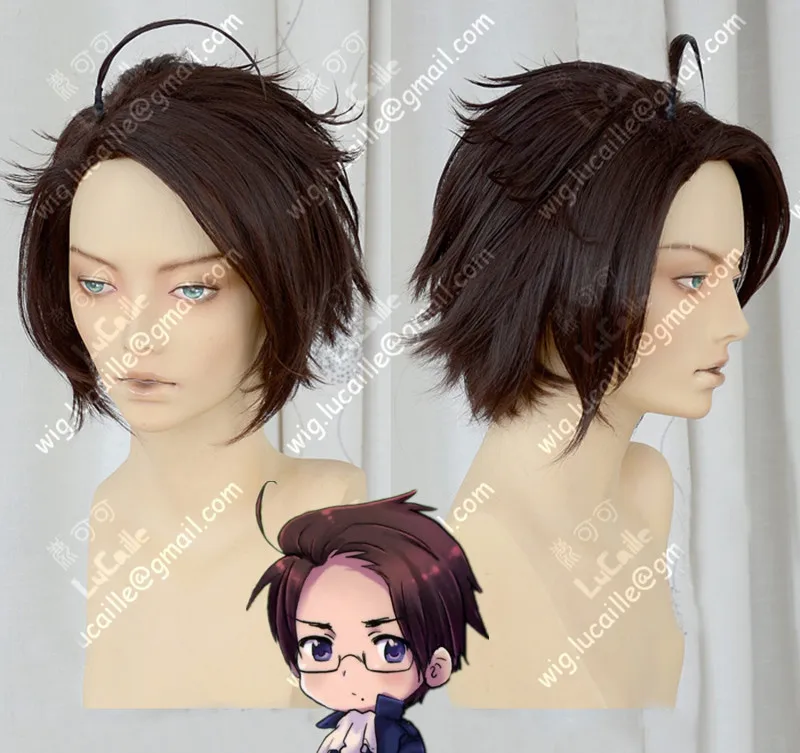 Парик для косплея Axis Powers Hetalia Австрия родерих Эдельштейн короткие