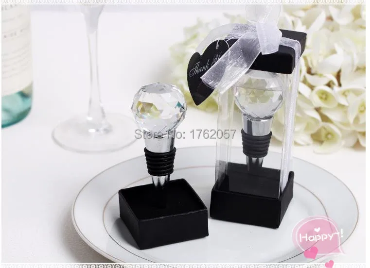 Подарок для гостей прозрачный хрустальный шар стопор бутылки вина самая низкая