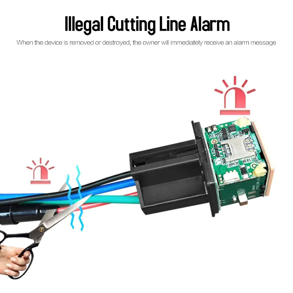 Автомобильный GPS-трекер с реле GPS-локатор отключением подачи топлива GSM в режиме